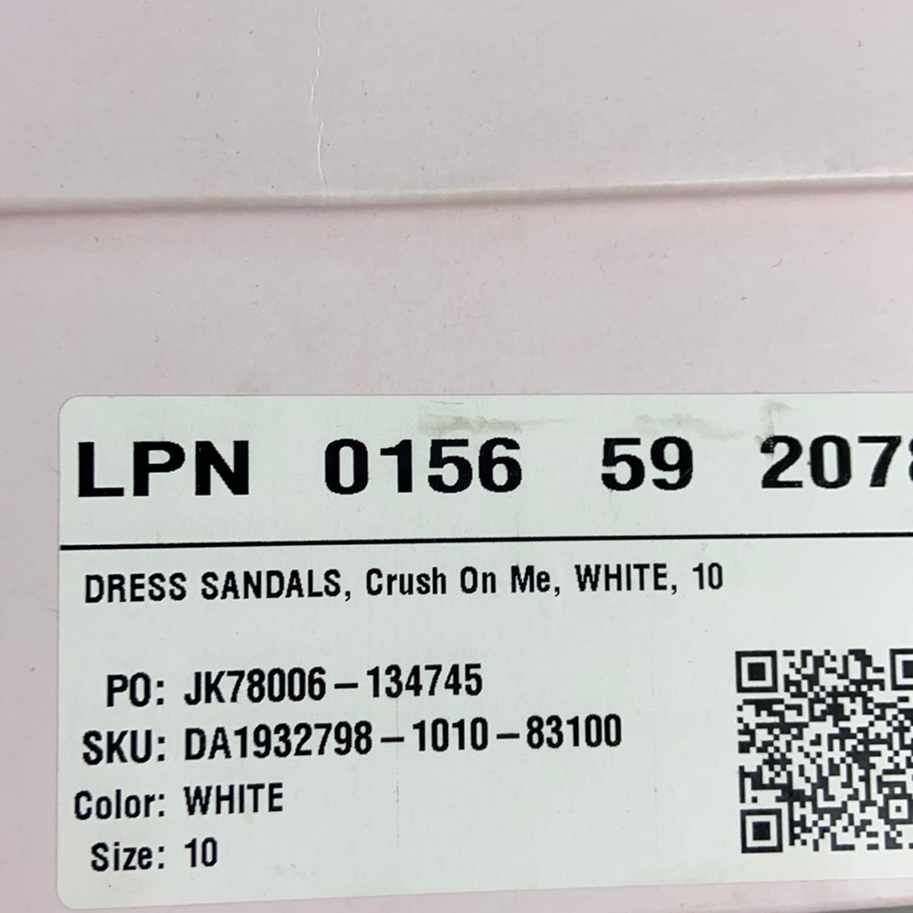 Justfab Crush On Me Caged Heel Sandal In White Size 10 - Picture 4 of 10